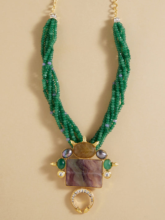 Green Bespoke Pendant Necklace
