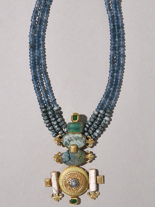 Blue Bespoke Pendant Necklace