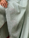 Load image into Gallery viewer, Sage Green Hand Embroidered Chanderi Silk Set
