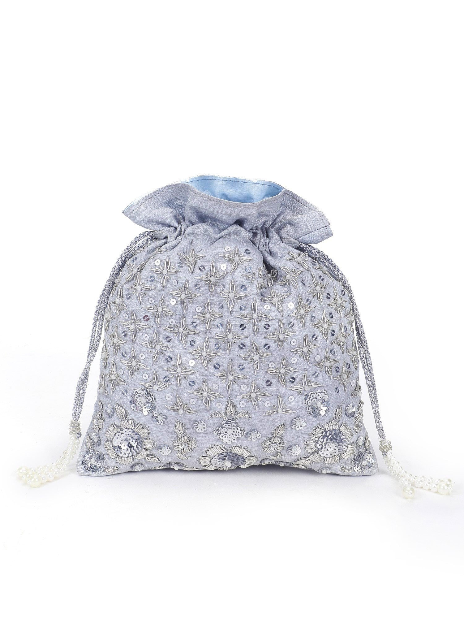 Bedazzle Silver Potli