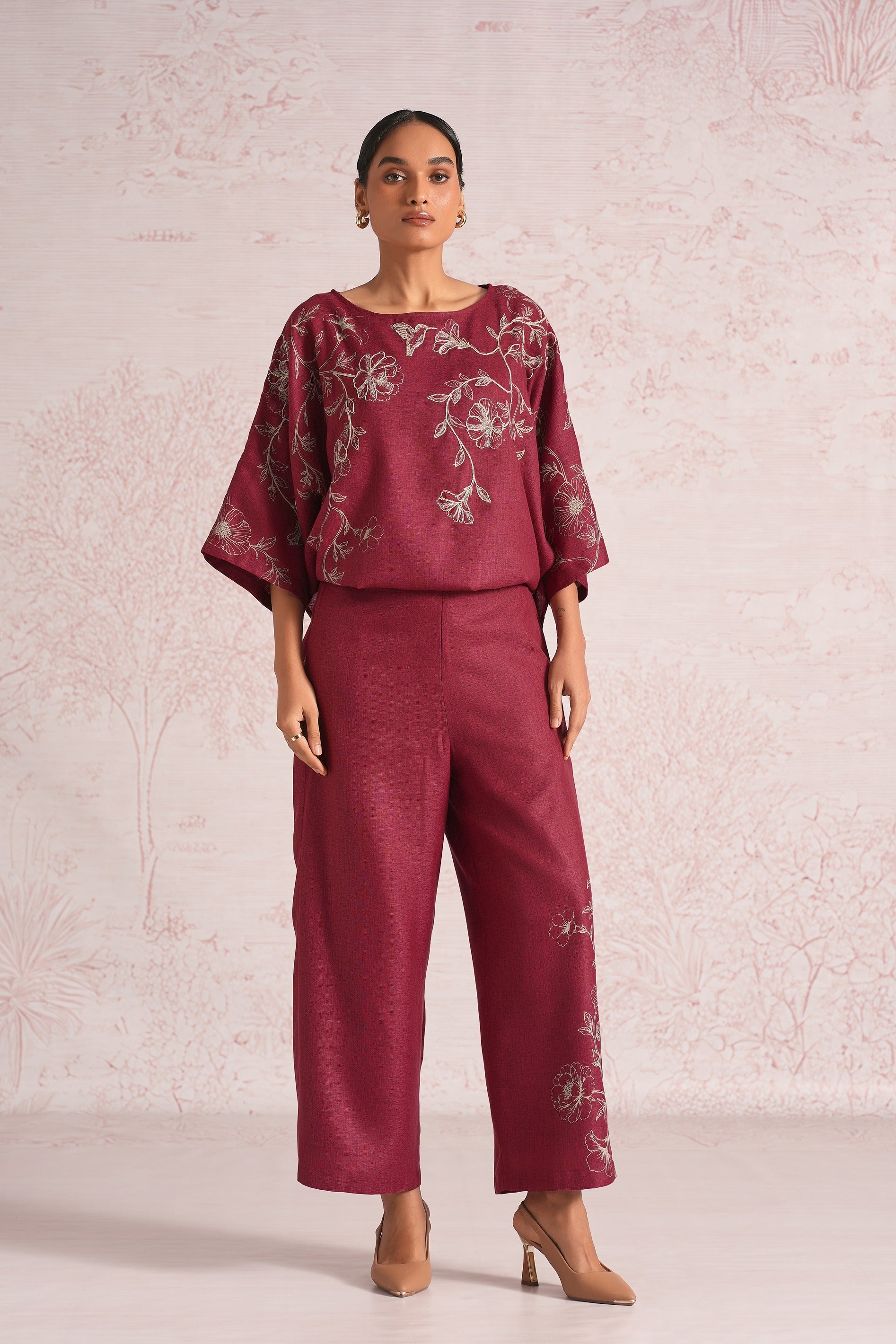 Bloomscape Sasha Co-Ord - Merlot