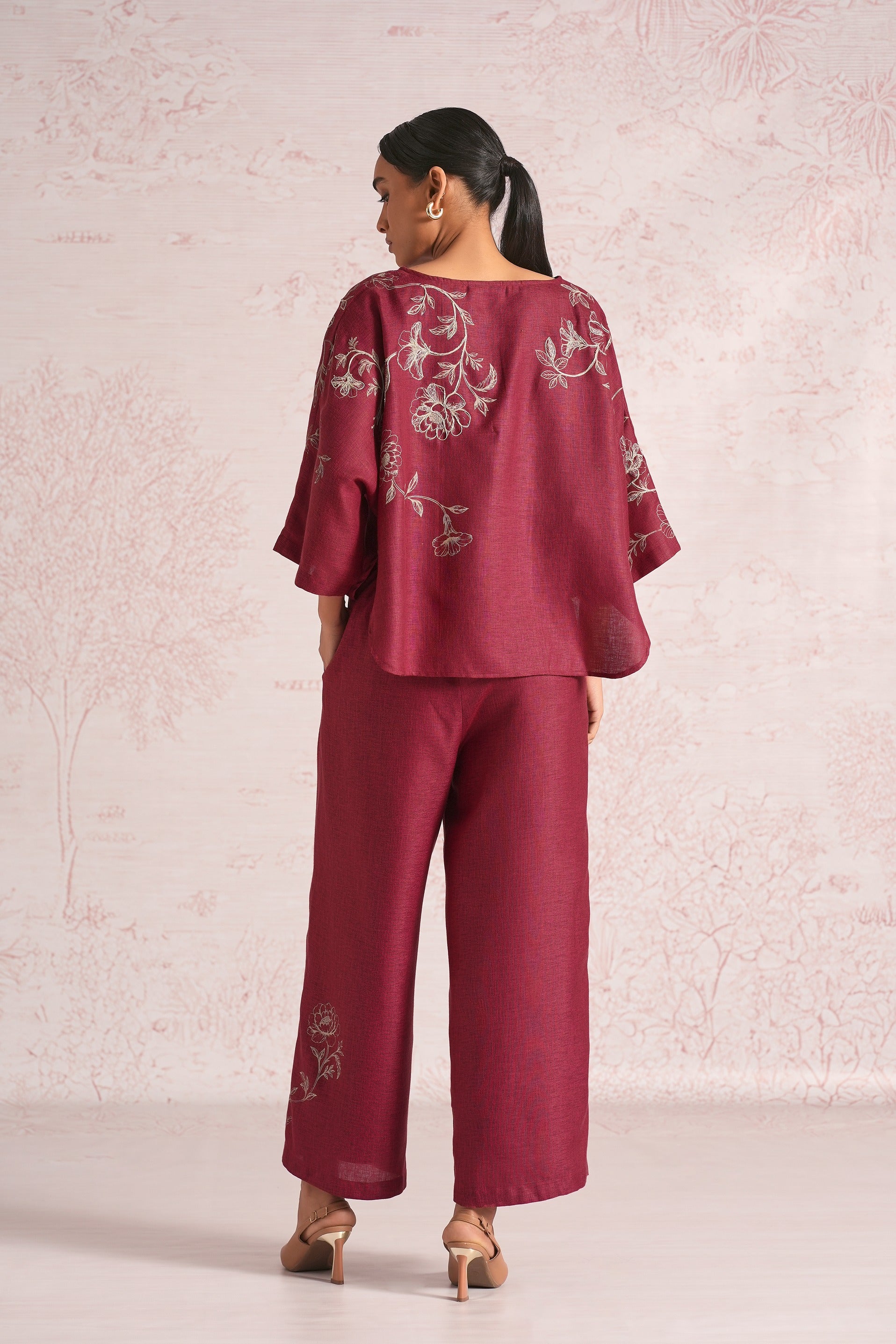 Bloomscape Sasha Co-Ord - Merlot