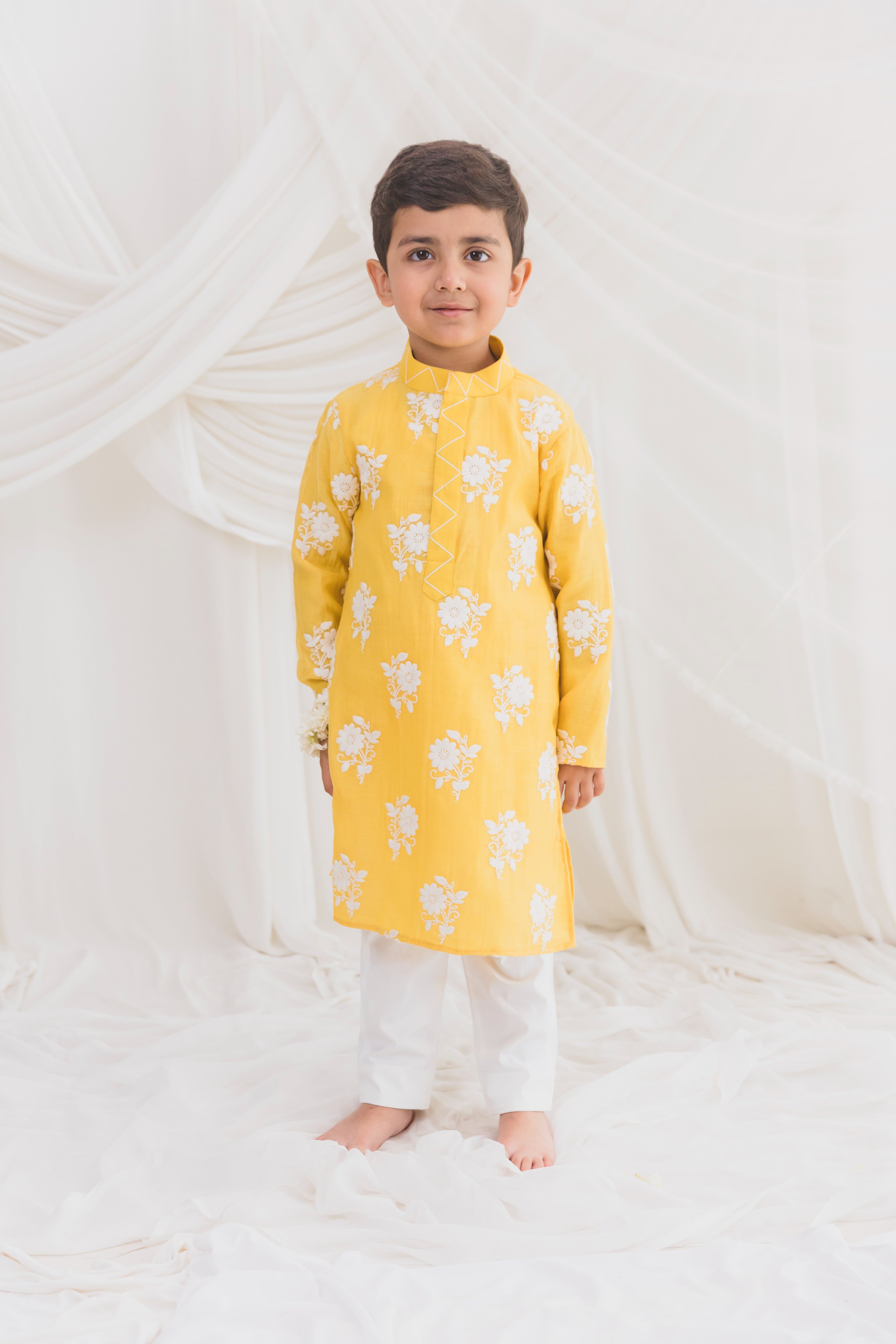 Yellow Kurta With Pants