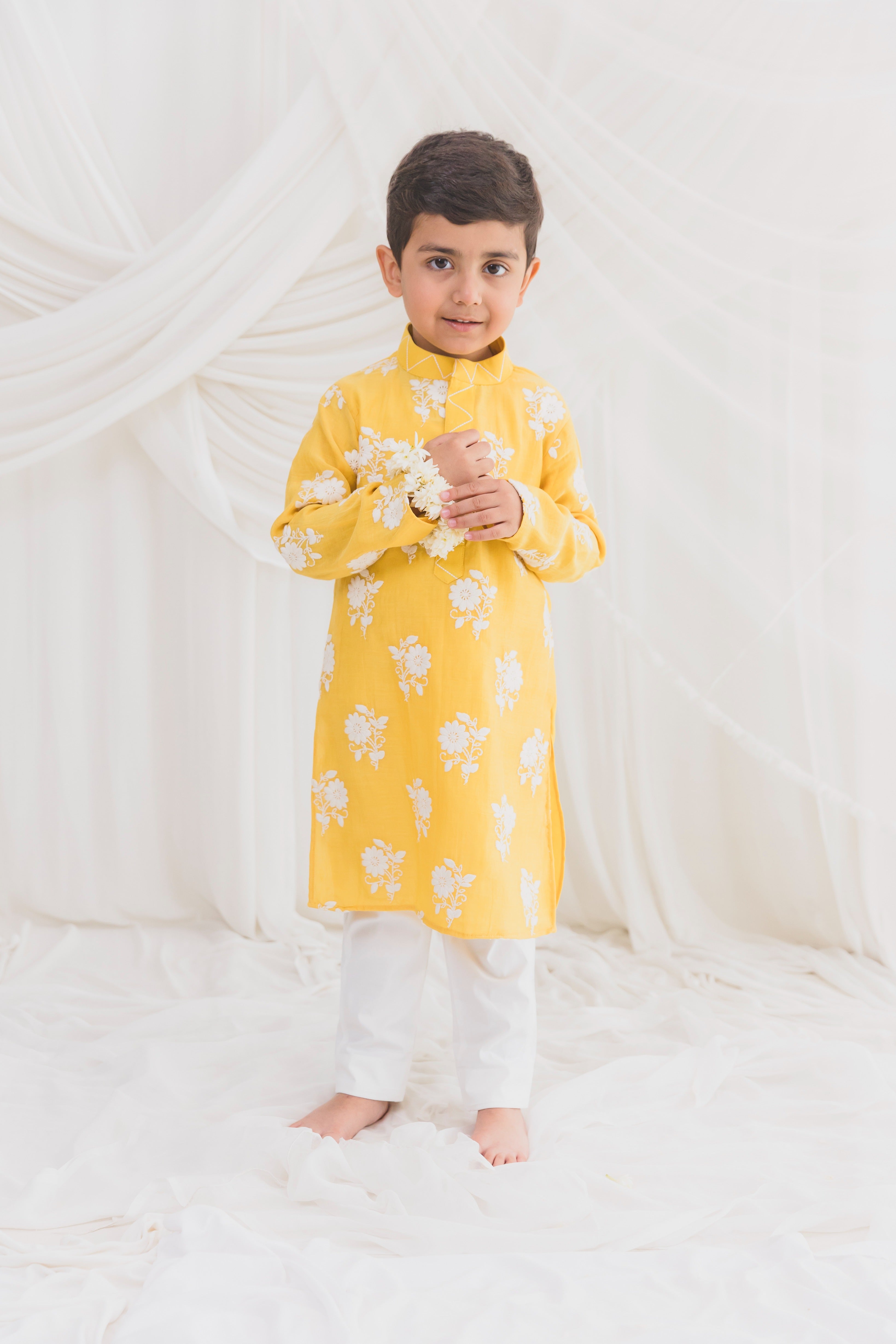 Yellow Kurta With Pants