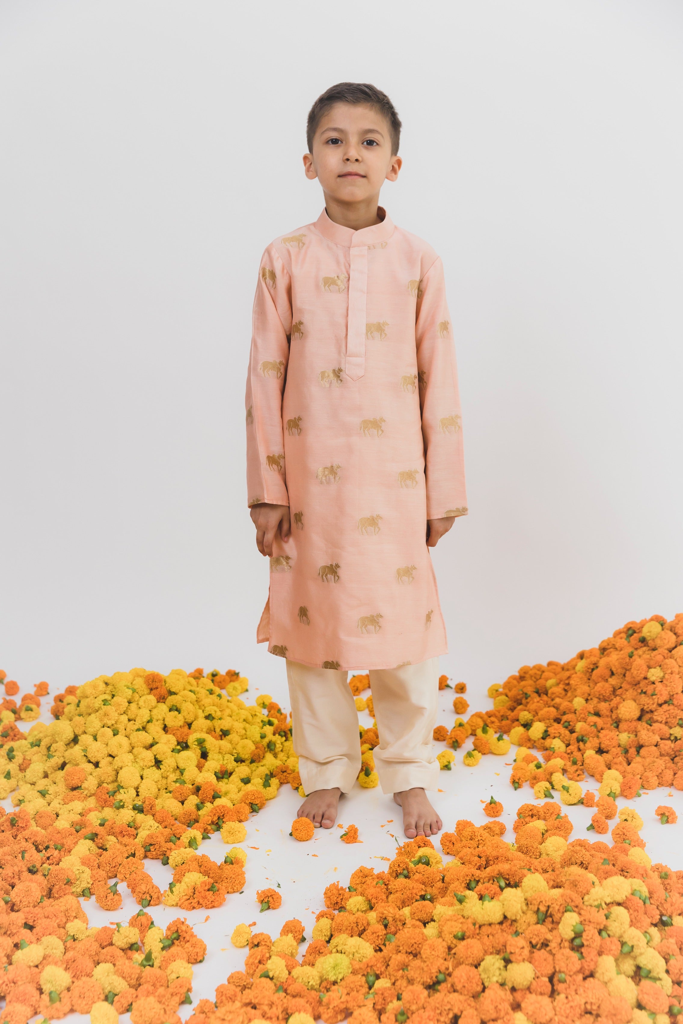 Baby Pink Kurta set