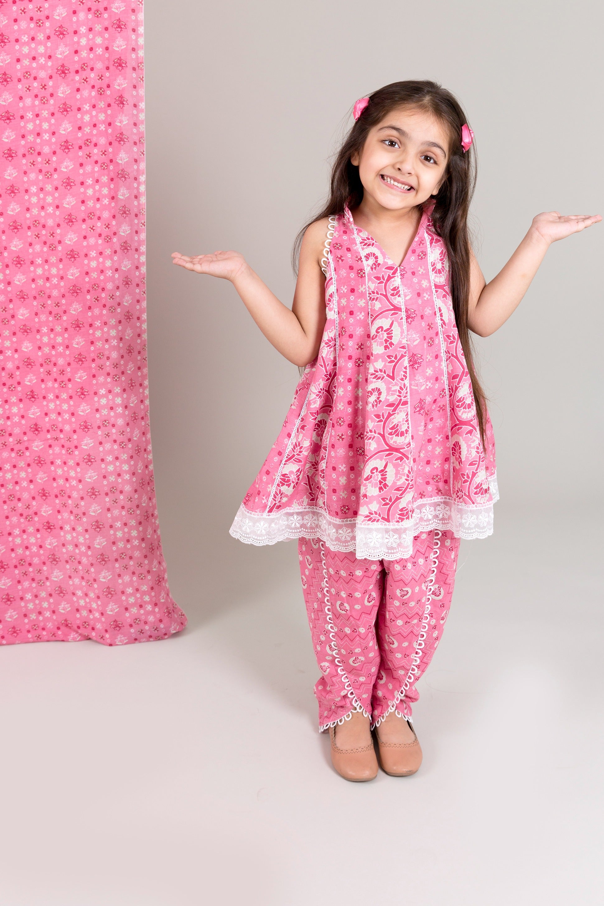 Muslin Top With Dhoti