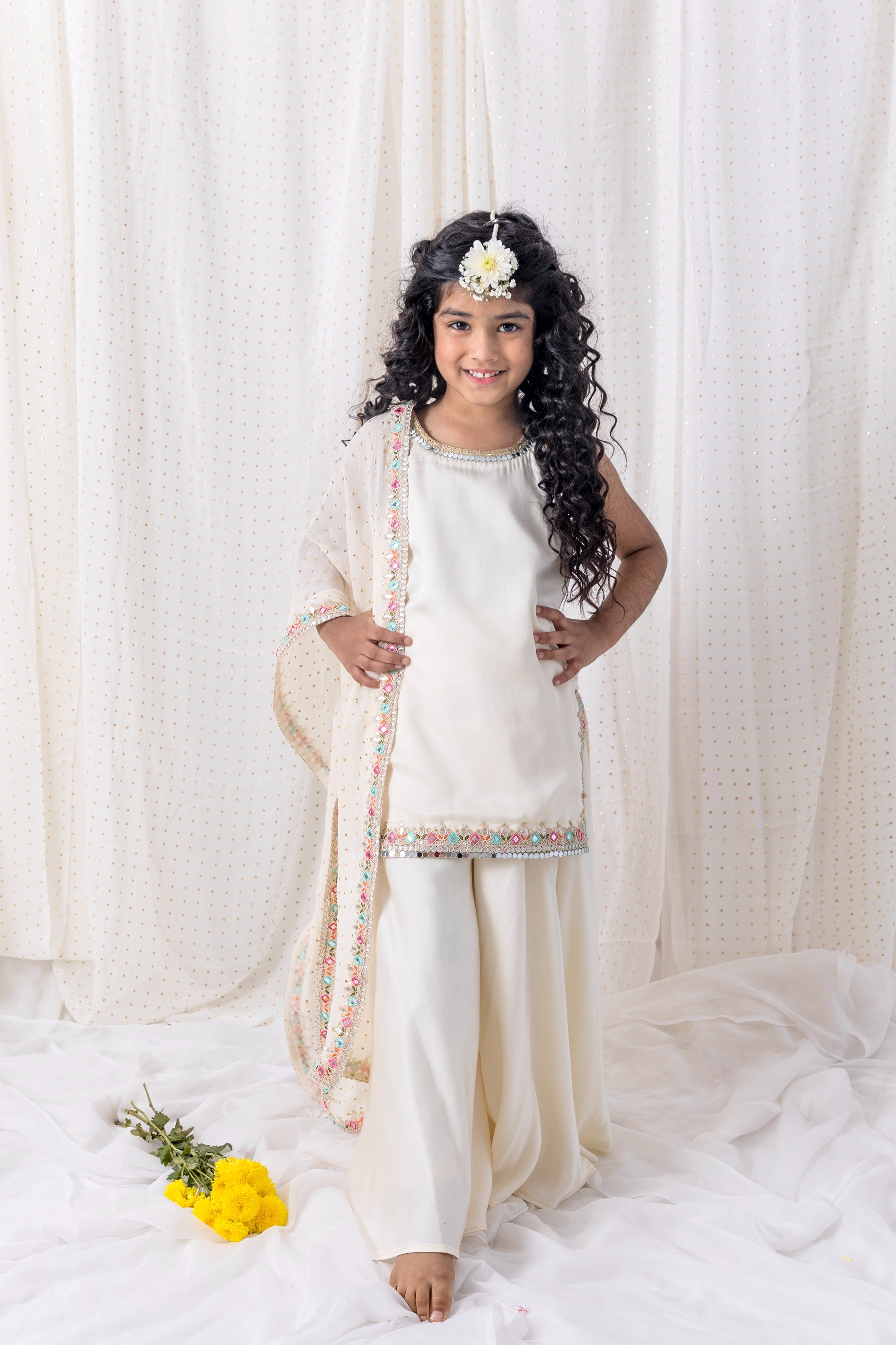 Muslin Shirt With Sharara