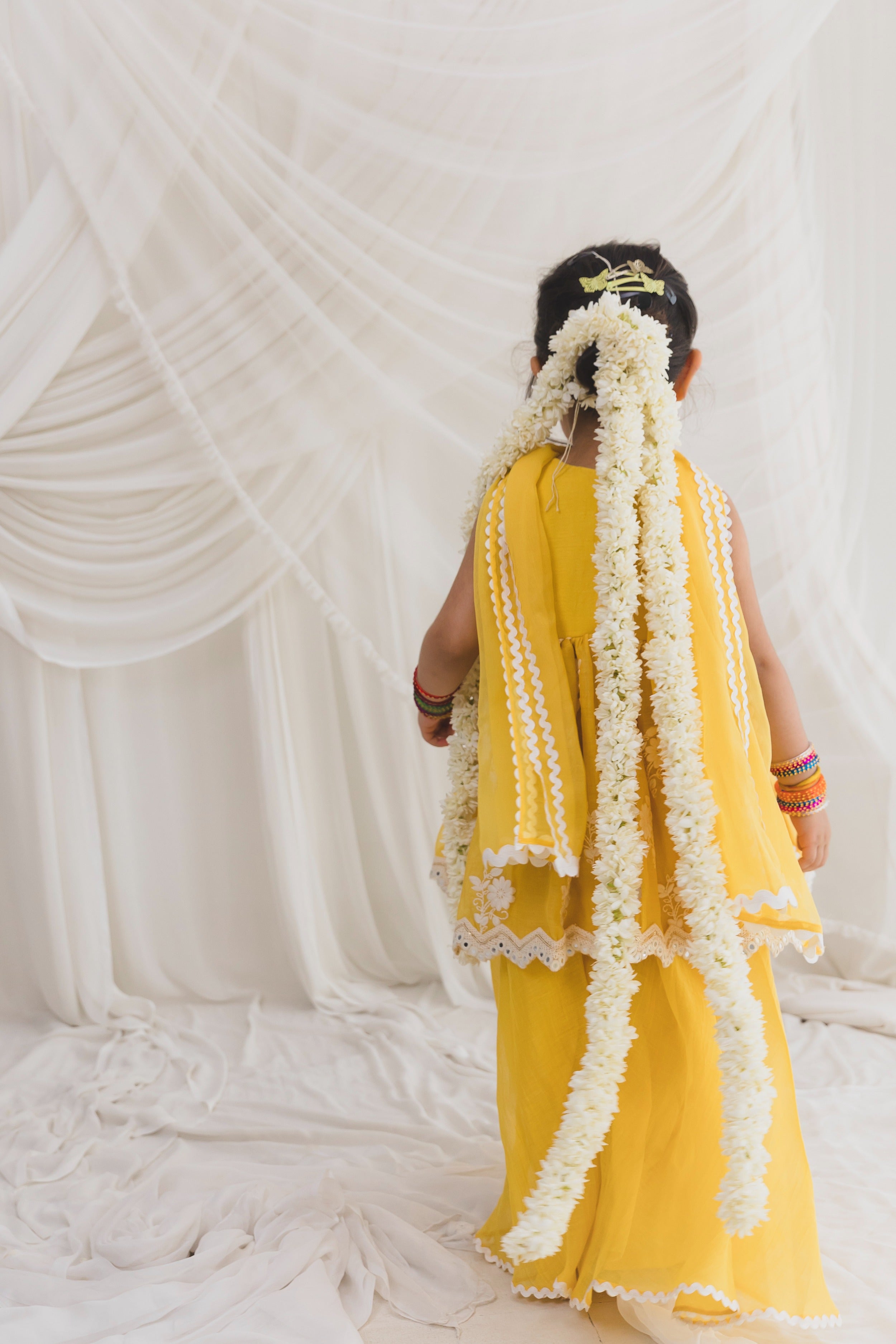 Yellow Sharara Set