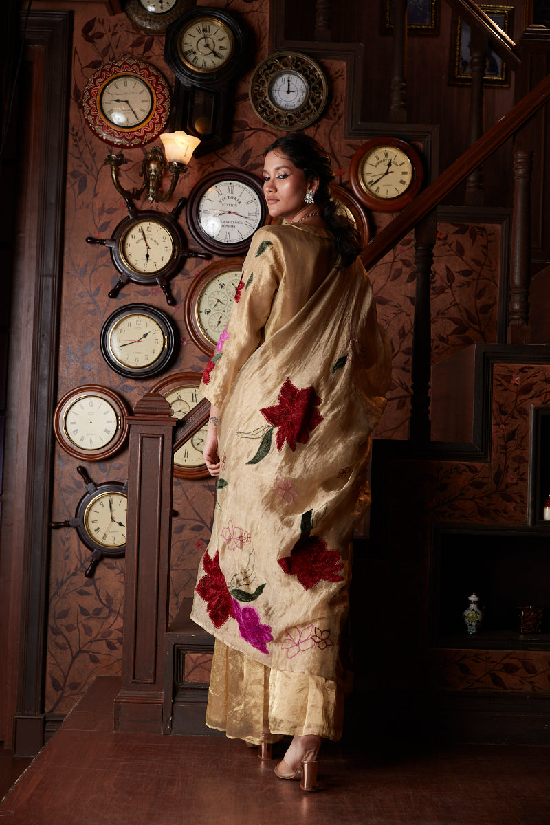 Maliha - Kurta, sharara pants & dupatta set