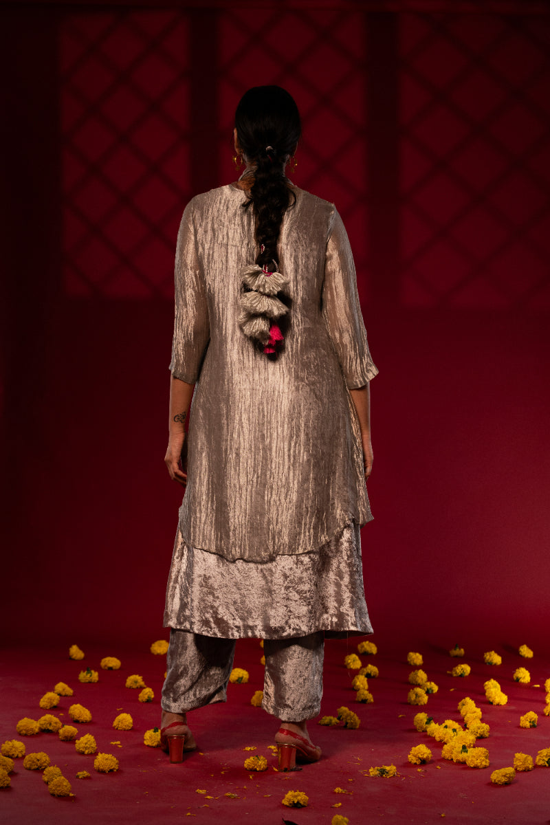 Anvi - Overlay dress & pant set