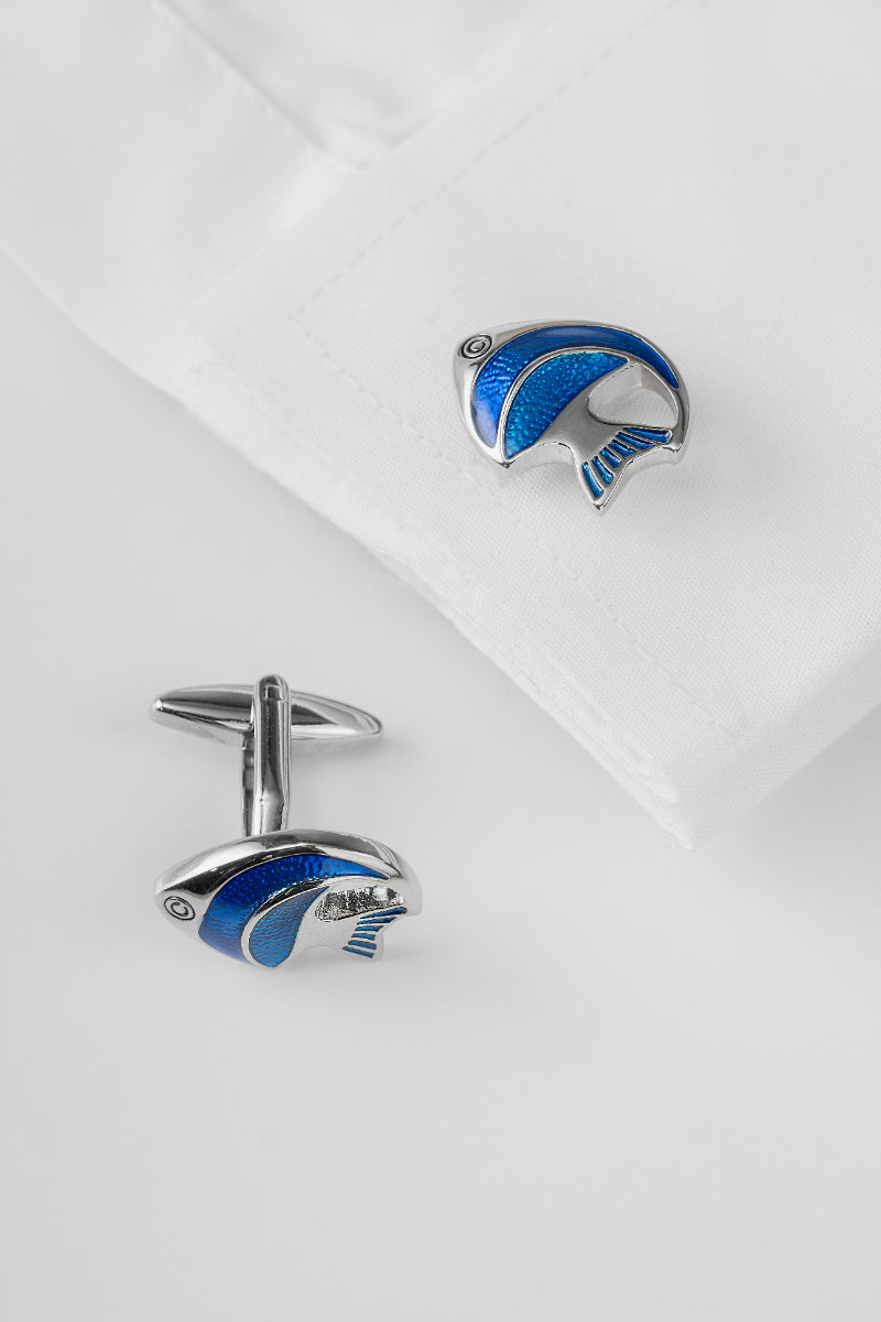 Blue Fins - Cufflinks