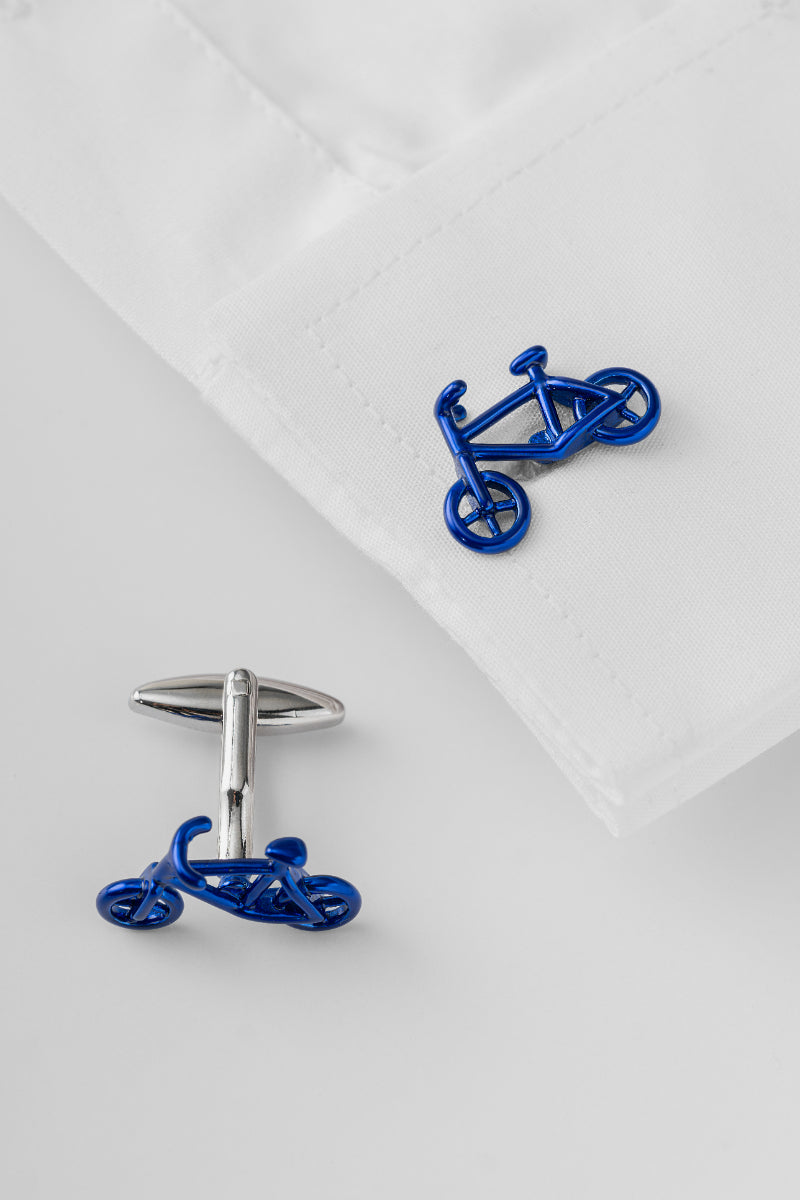 Blue Spokes - Cufflinks