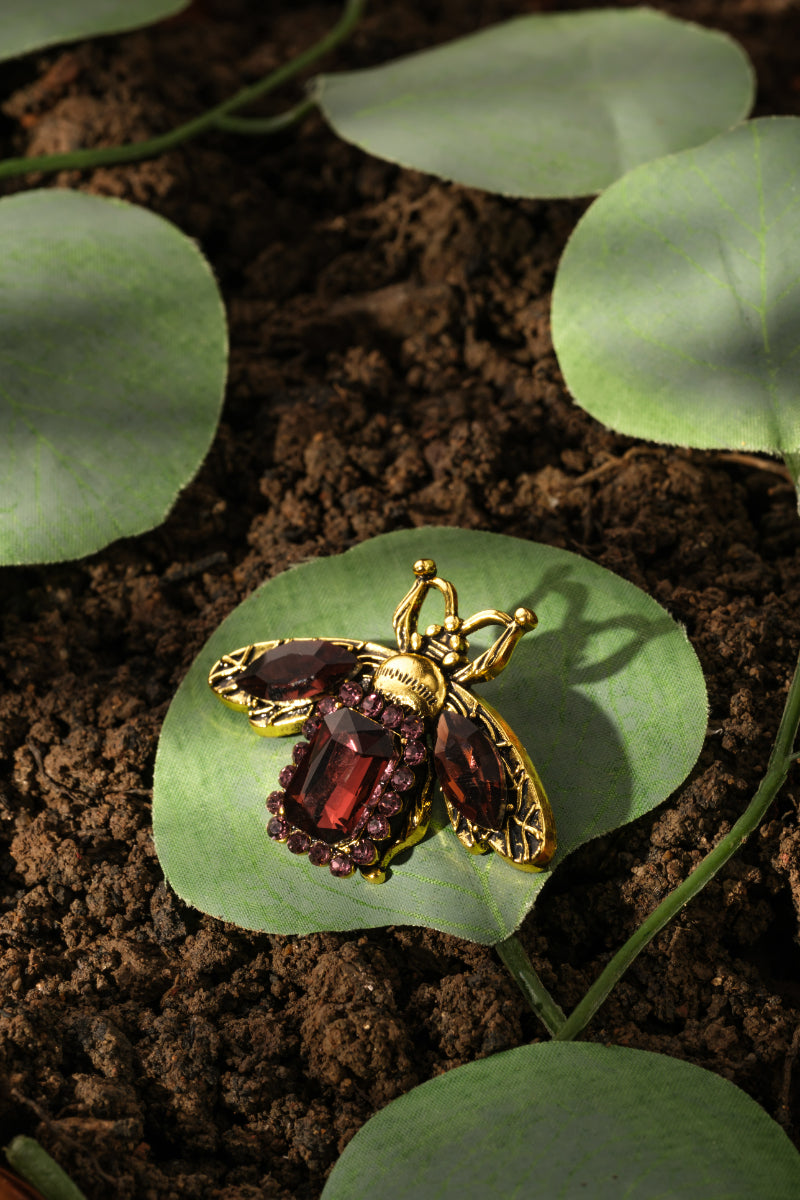 Burgundy Queen - Brooche