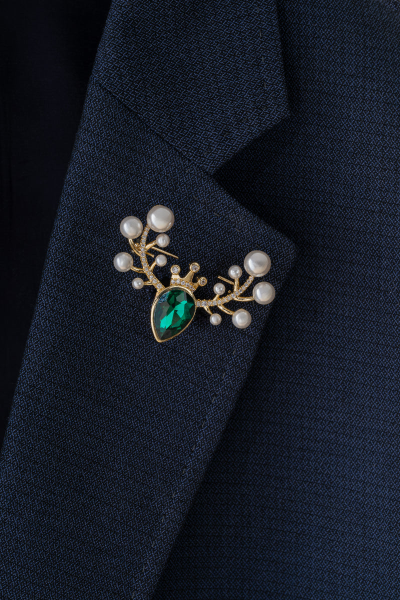 Pearl Antler - Brooche