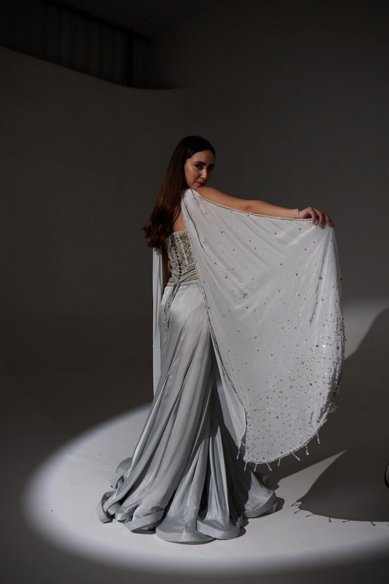 Agnes Corset Sharara Set