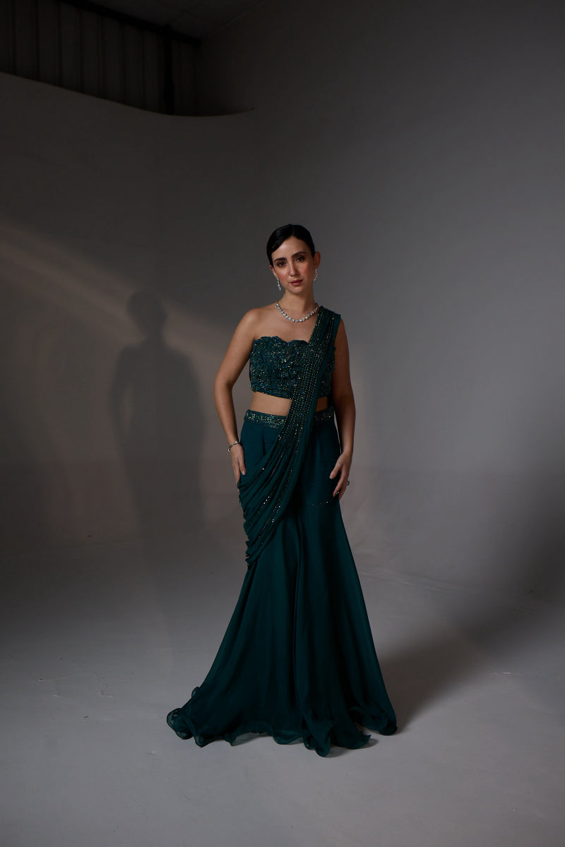 Nora Corset Sharara Set