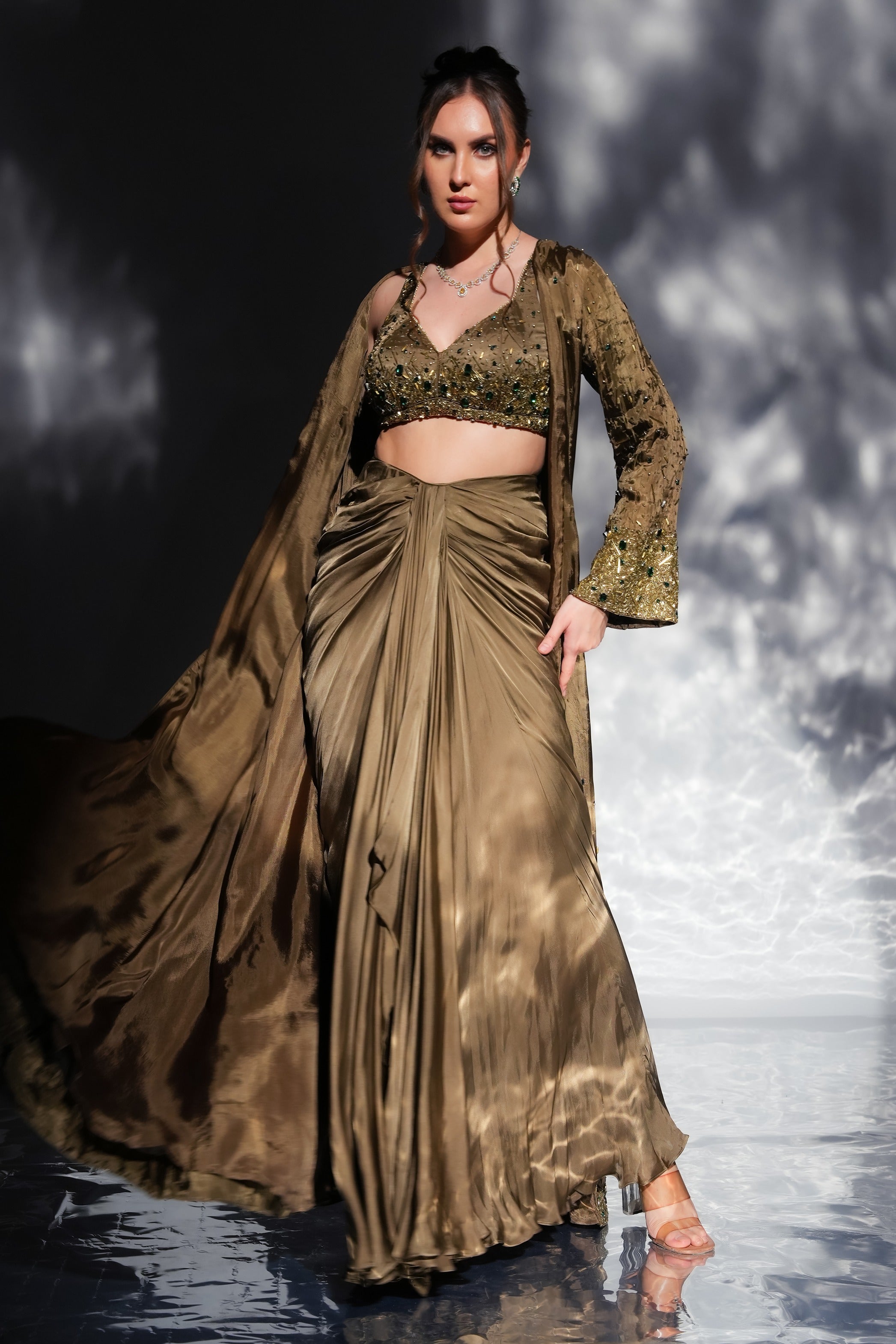 Aurora Drape Skirt Jacket