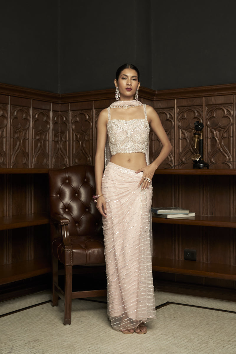 Pink Indo-Western Set