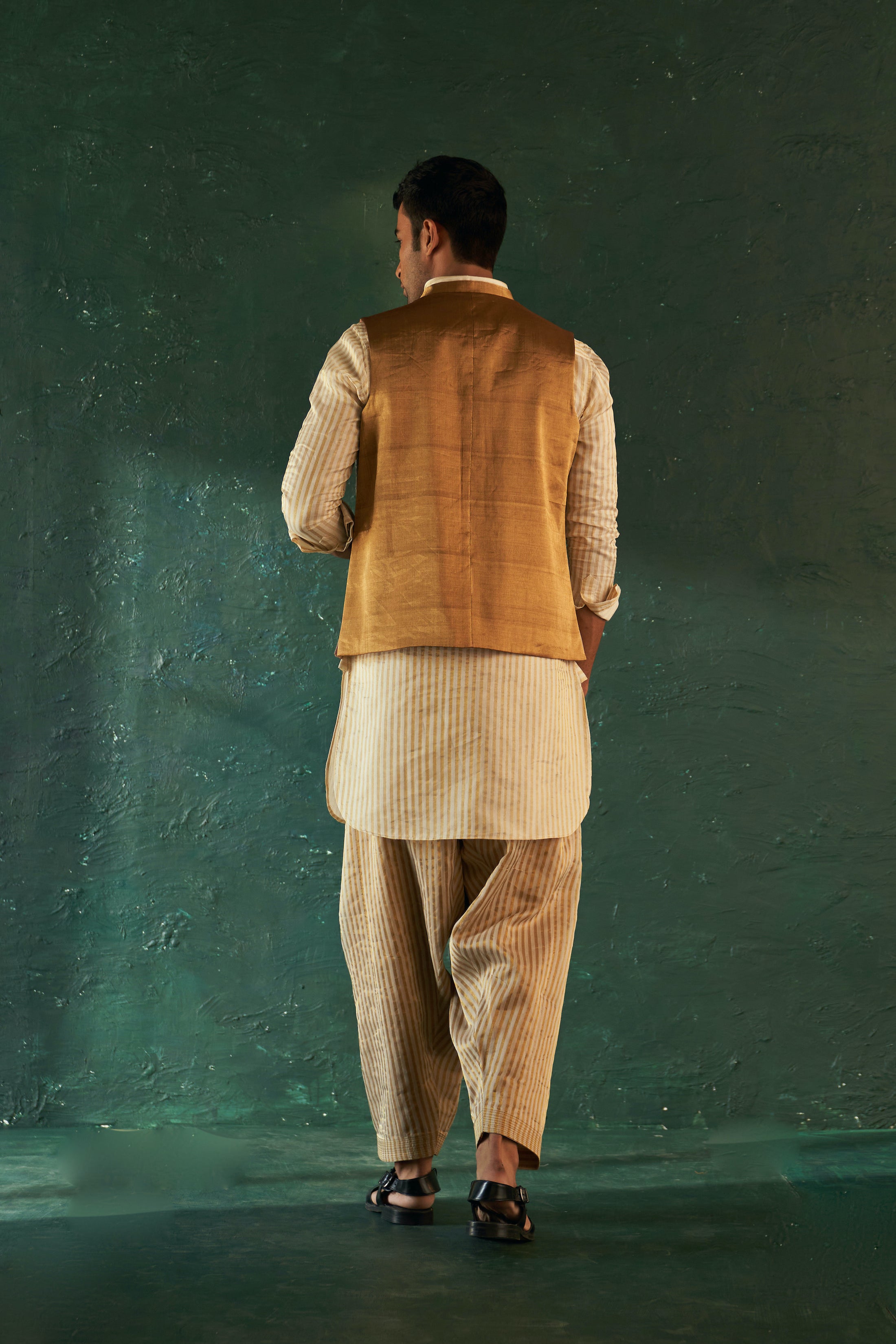 Midas Tissue Nehru Jacket - Set of 1