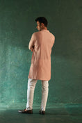 Load image into Gallery viewer, Midas Old Rose Chevron Kurta With Pant- set of 2
