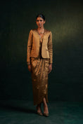 Load image into Gallery viewer, Midas Gold Tissue Dress & Jacket - Set of 2
