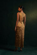 Load image into Gallery viewer, Midas Gold Tissue Dress & Jacket - Set of 2
