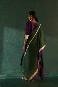 Load image into Gallery viewer, Midas Purple Chanderi Kurta - Set of 3
