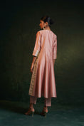 Load image into Gallery viewer, Midas Rose Pink Chanderi Kurta - set of 3
