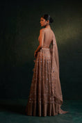 Load image into Gallery viewer, Midas Ginger Organza Hand Embroidered Lehenga - Set of 3
