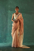 Load image into Gallery viewer, Midas Old Rose Silk Tissue Saree with Bouse- set of 2
