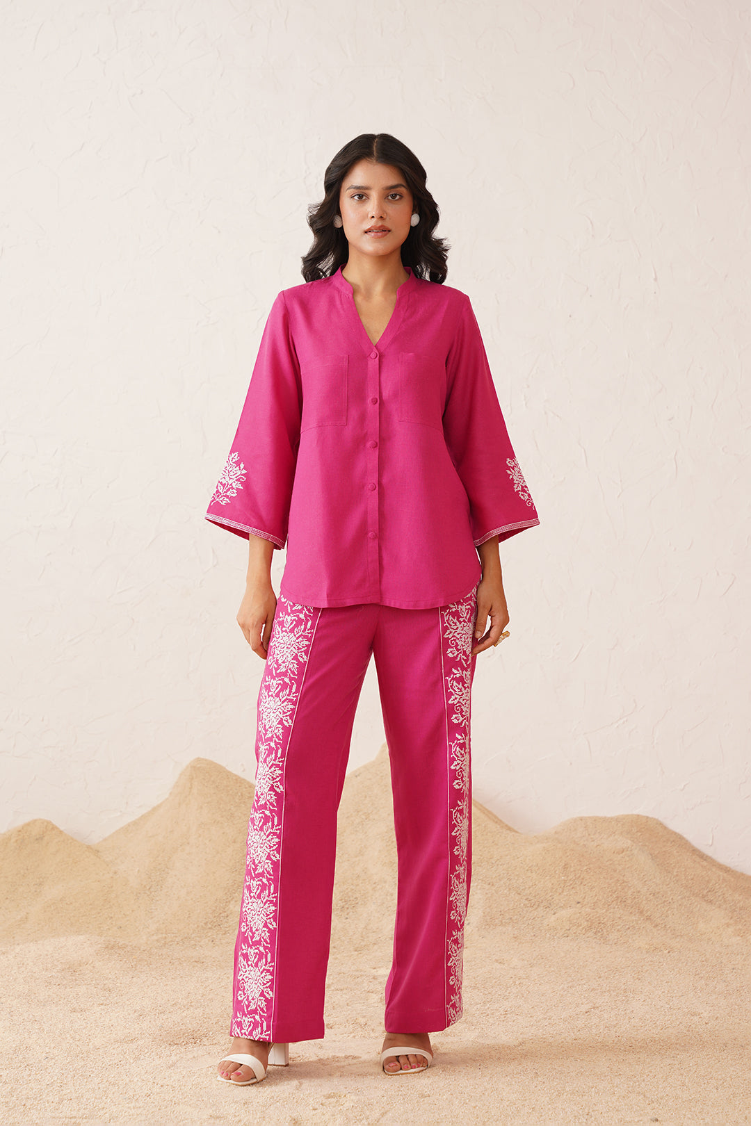 Hot Pink Cross Stitch Co-ord Set