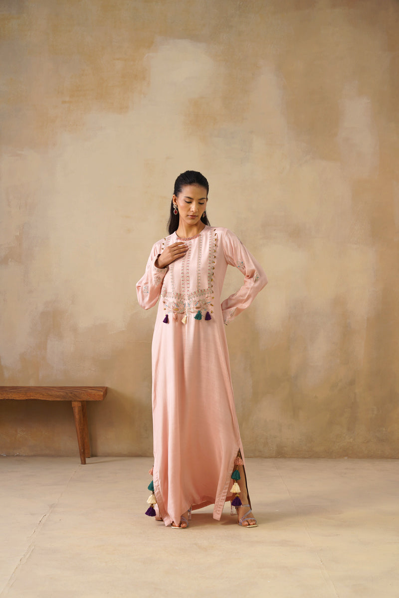 Noor Pink Full Length Dress