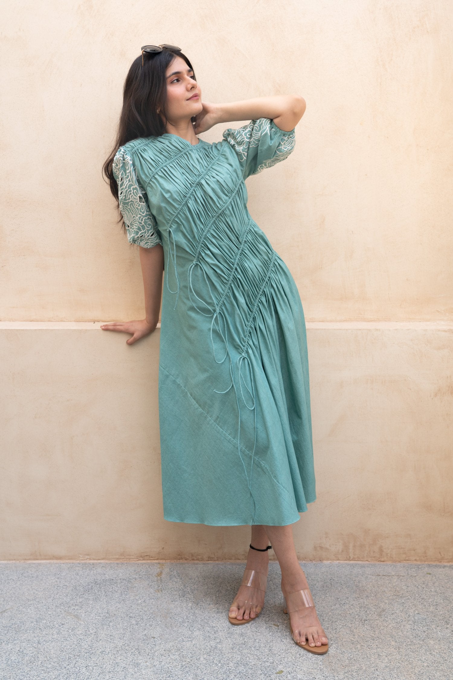 Sky blue Middi Dress