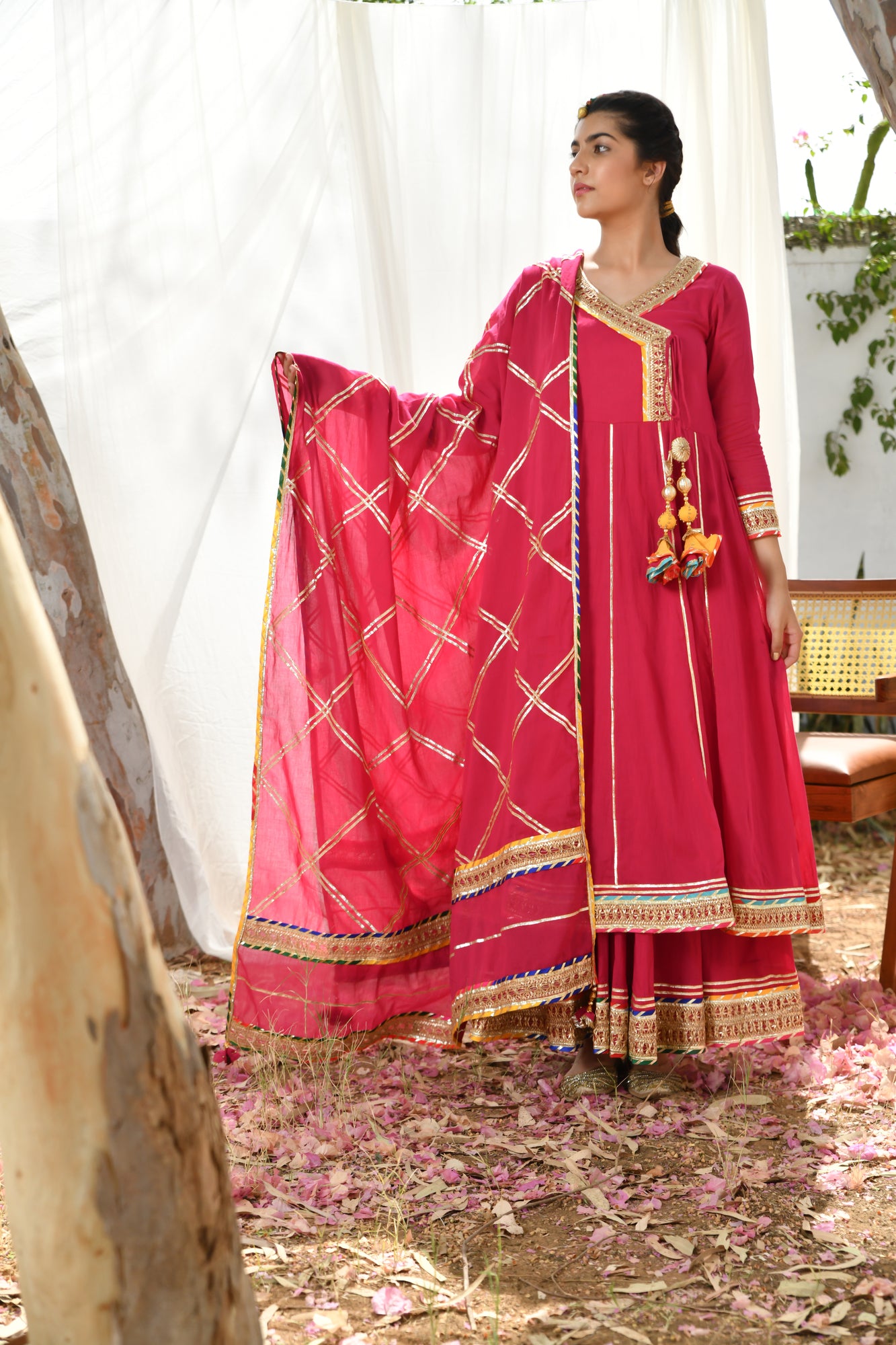 Magenta Atrangi Anarkali Set
