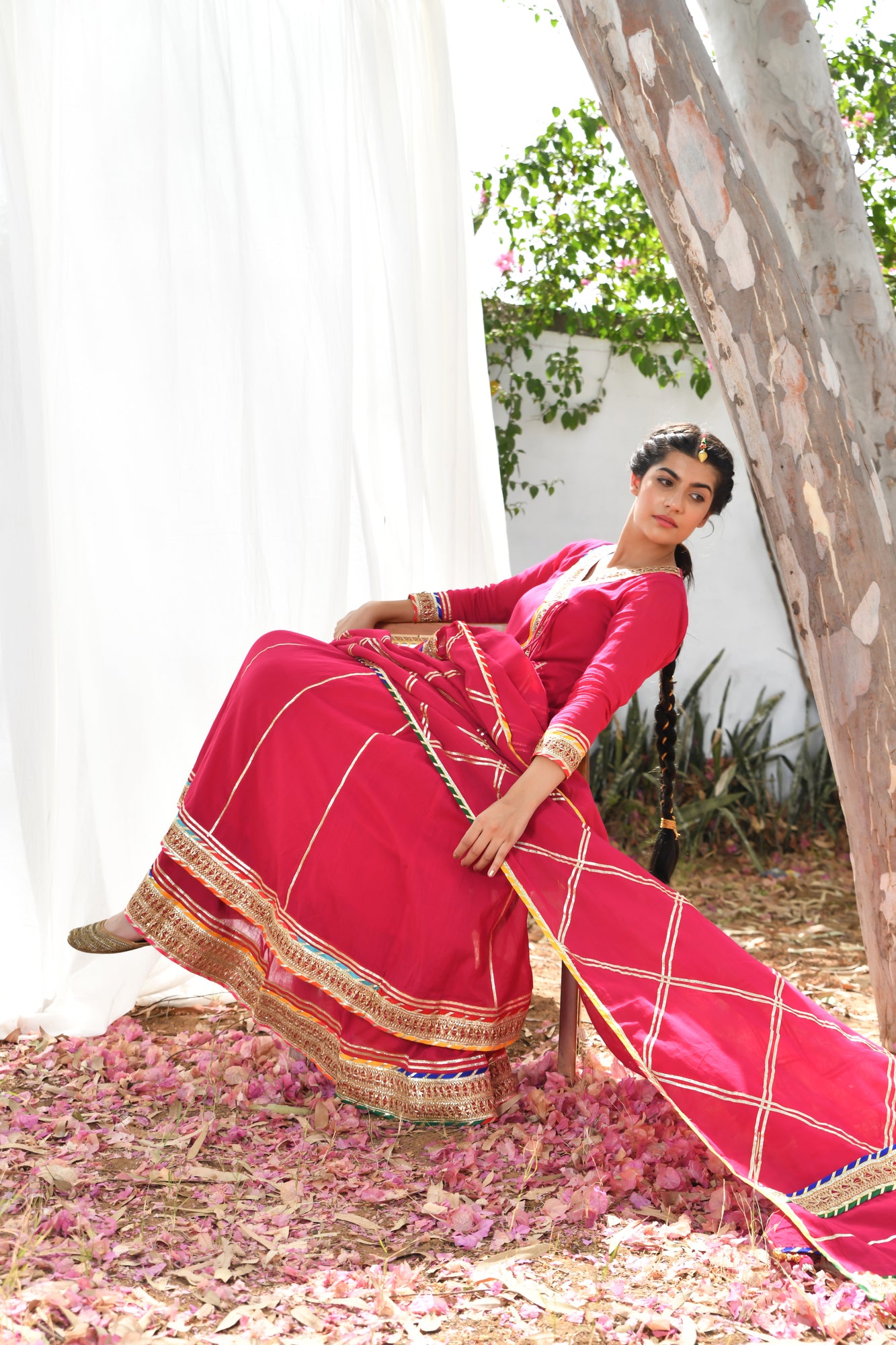 Magenta Atrangi Anarkali Set