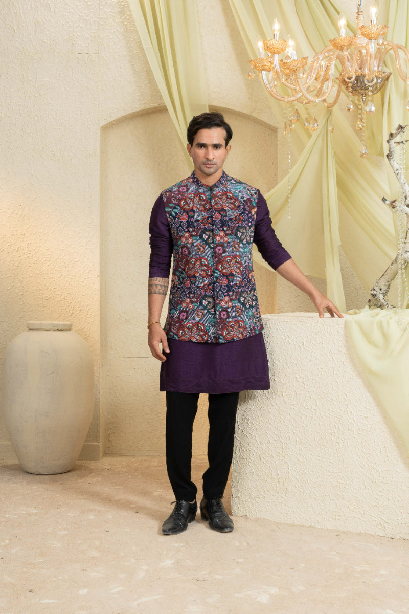 Mystic Vine Printed Bundi Set