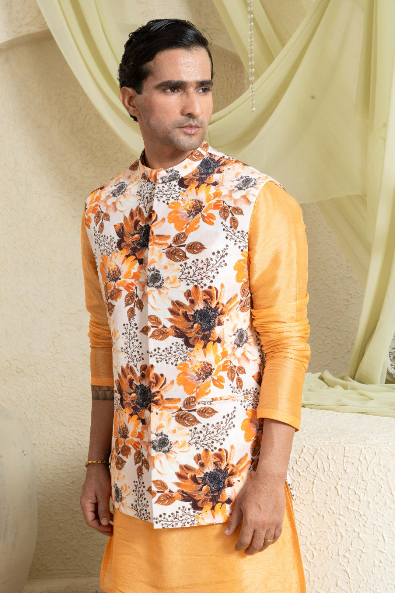 Amber Field Printed Bundi Set