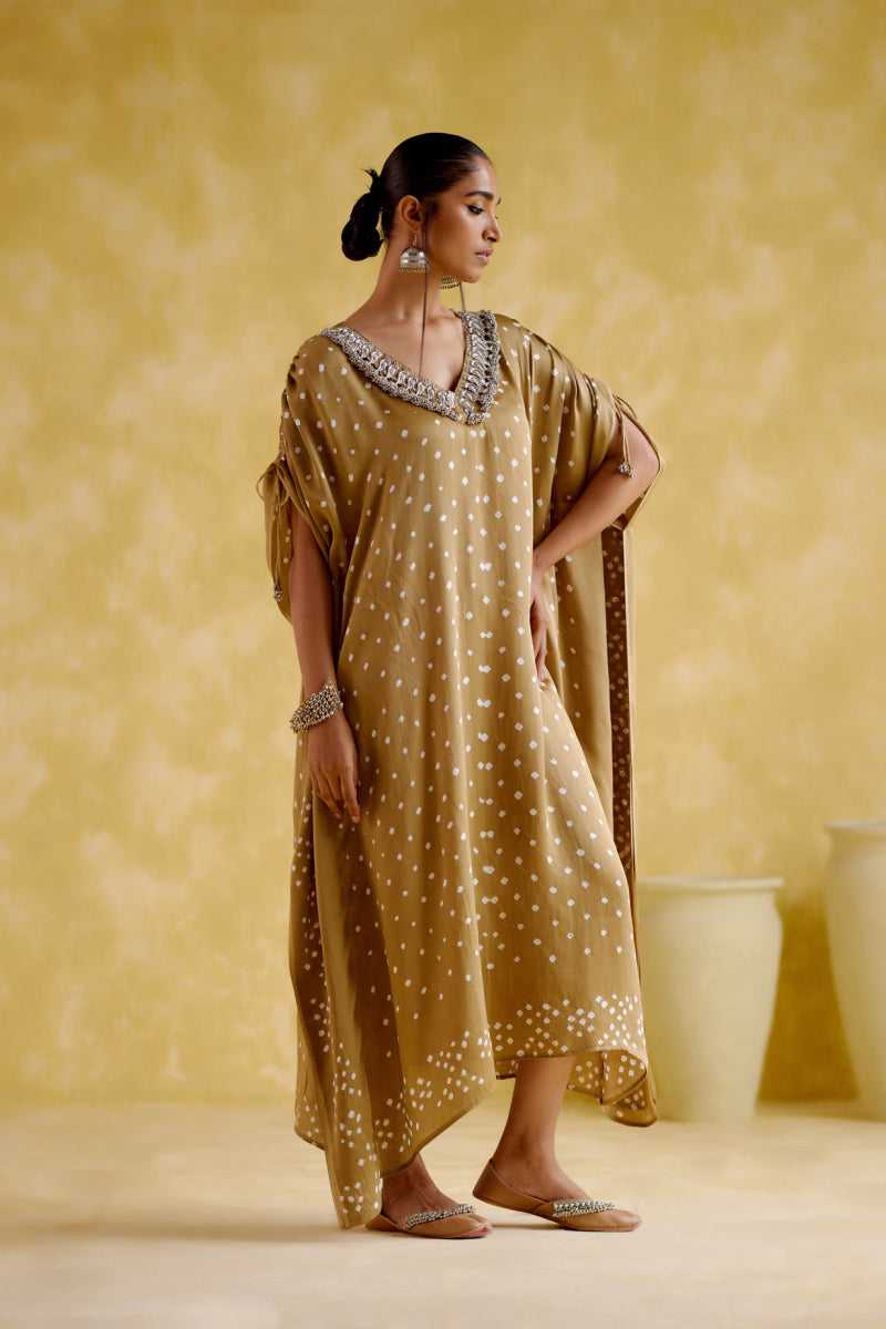 Dakshayani -Beige Kaftan