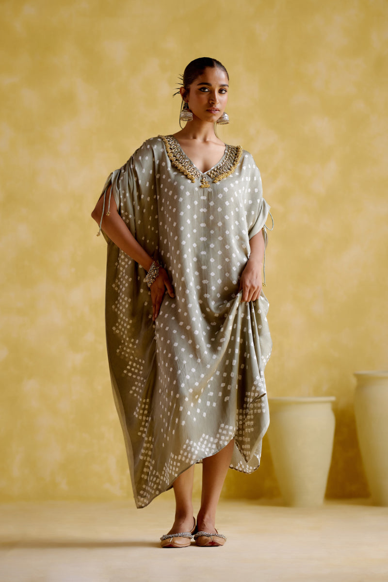 Dakshayani -Grey Kaftan
