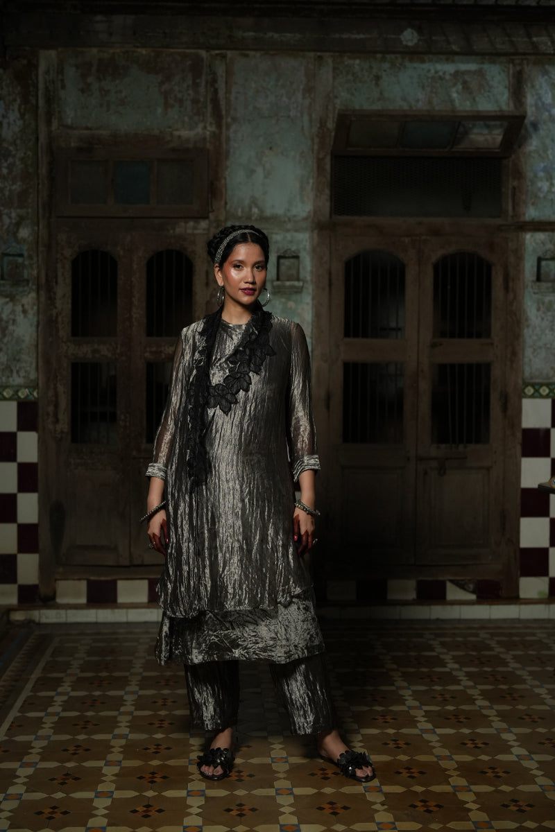Damini - Overlay dress & pant set