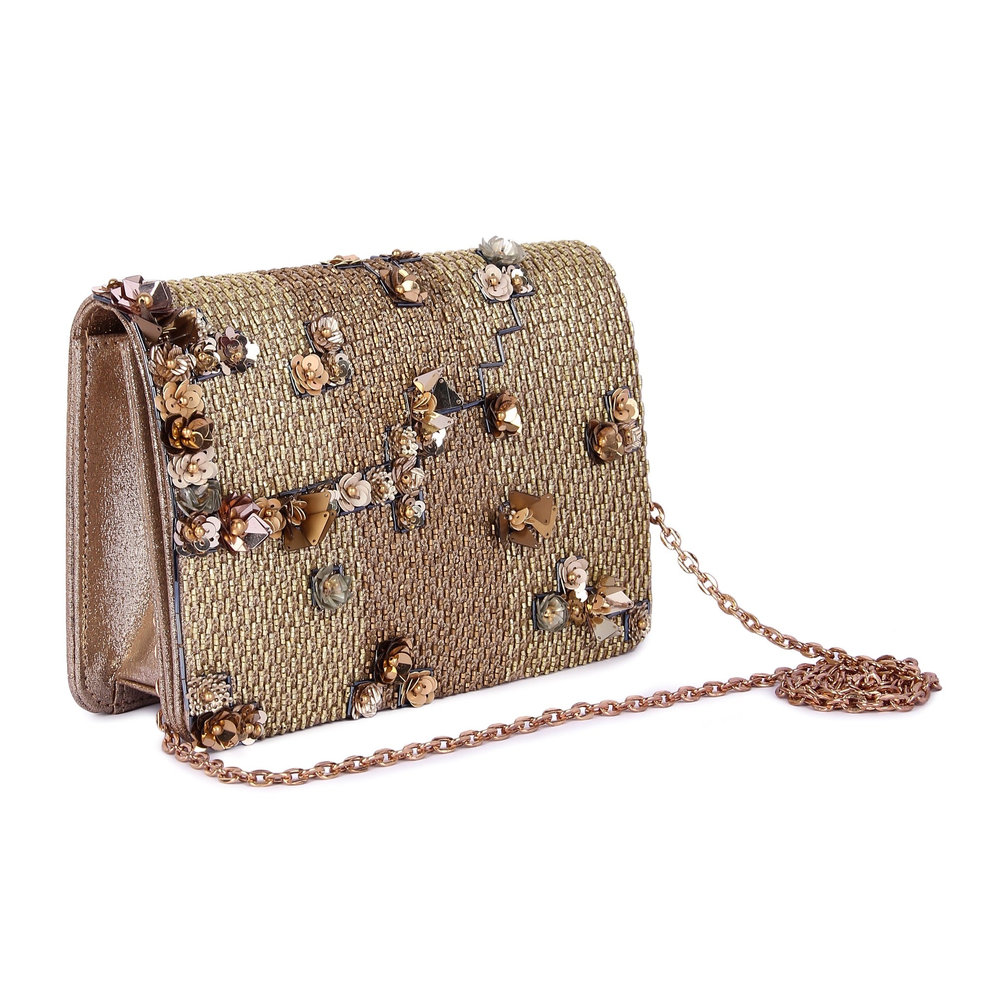 Shaamali Gold Clutch