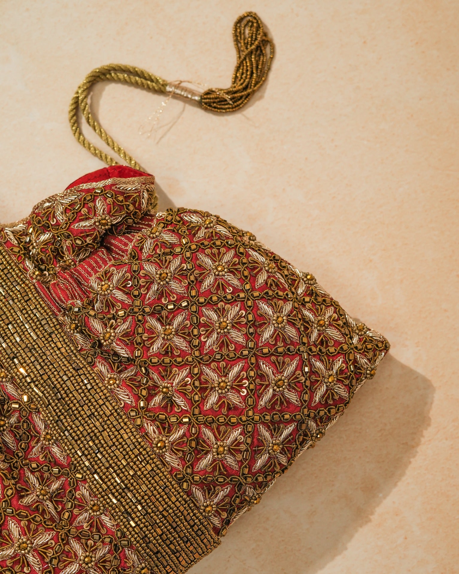 Red Riviera Potli Bag