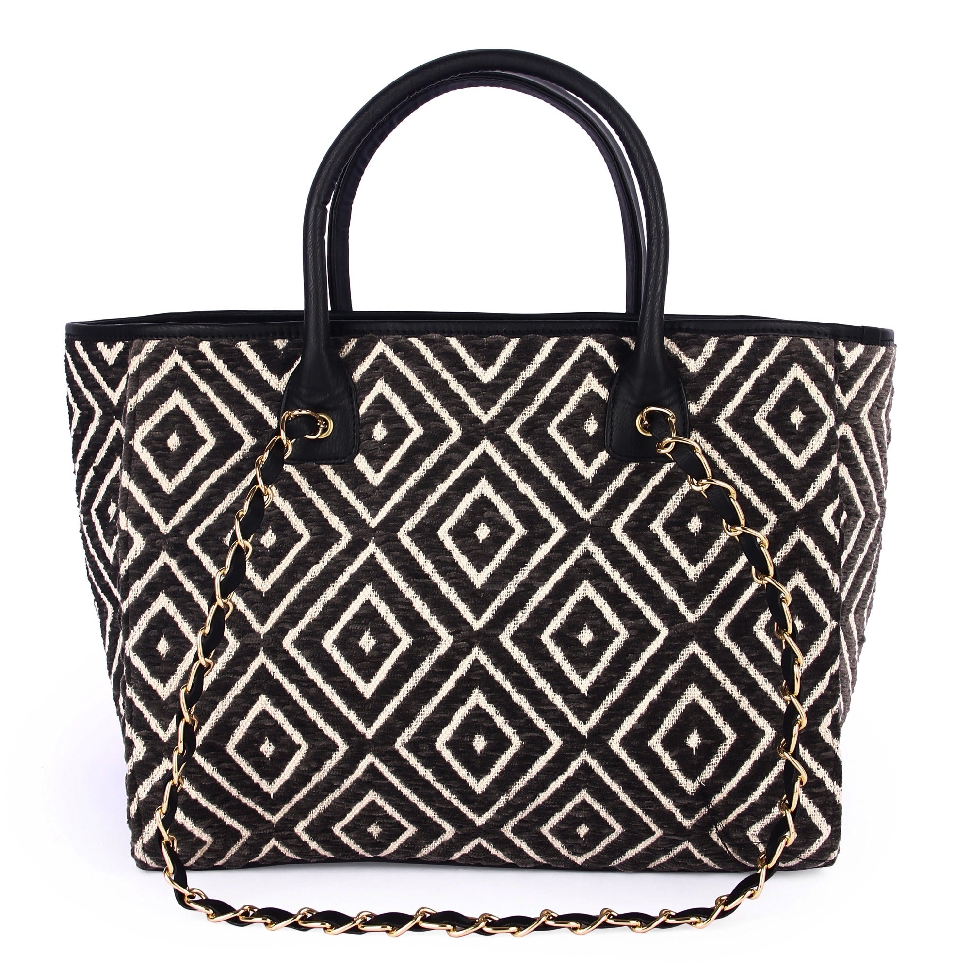 Diamond Pattern Tote Bag
