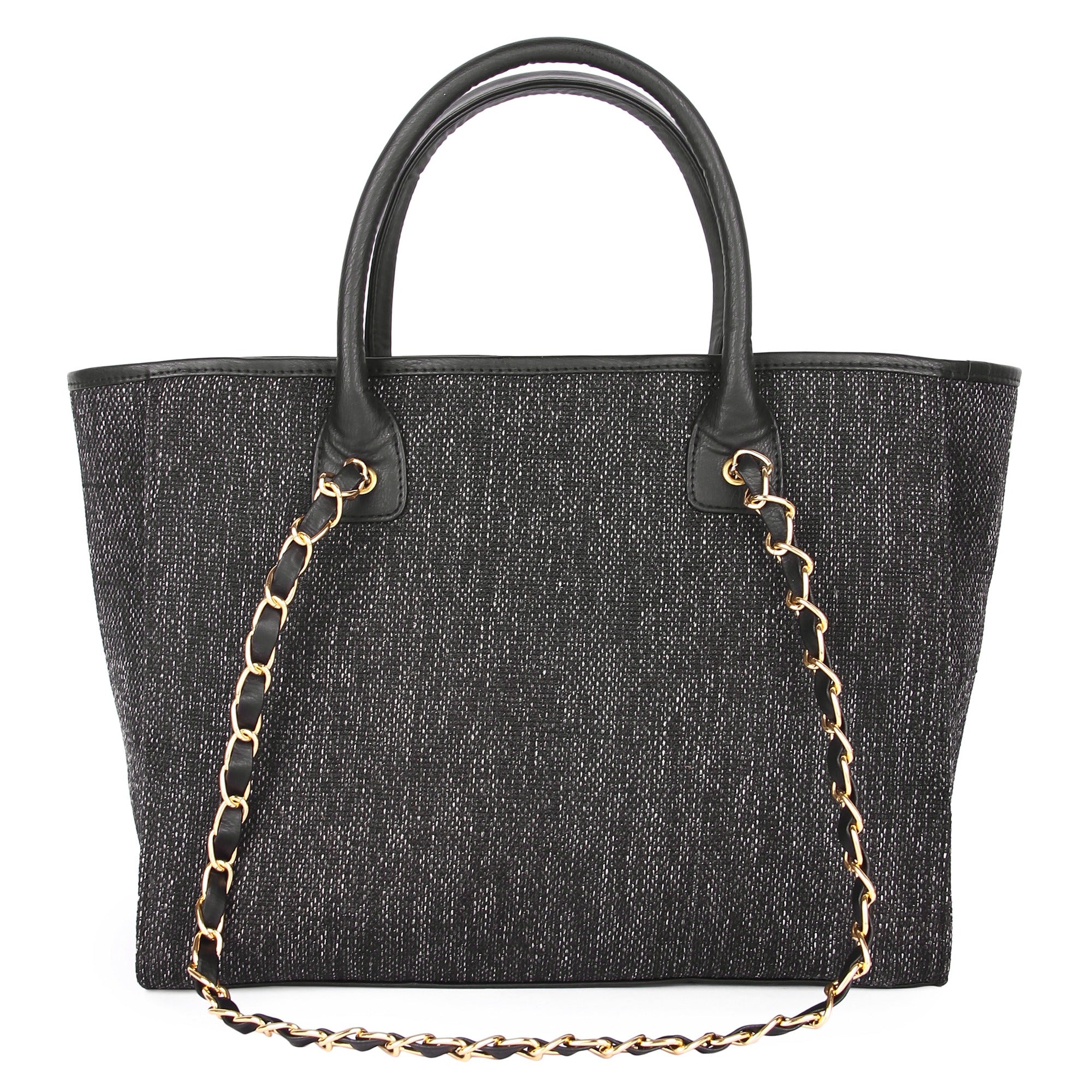 Black Canvas Tote Bag