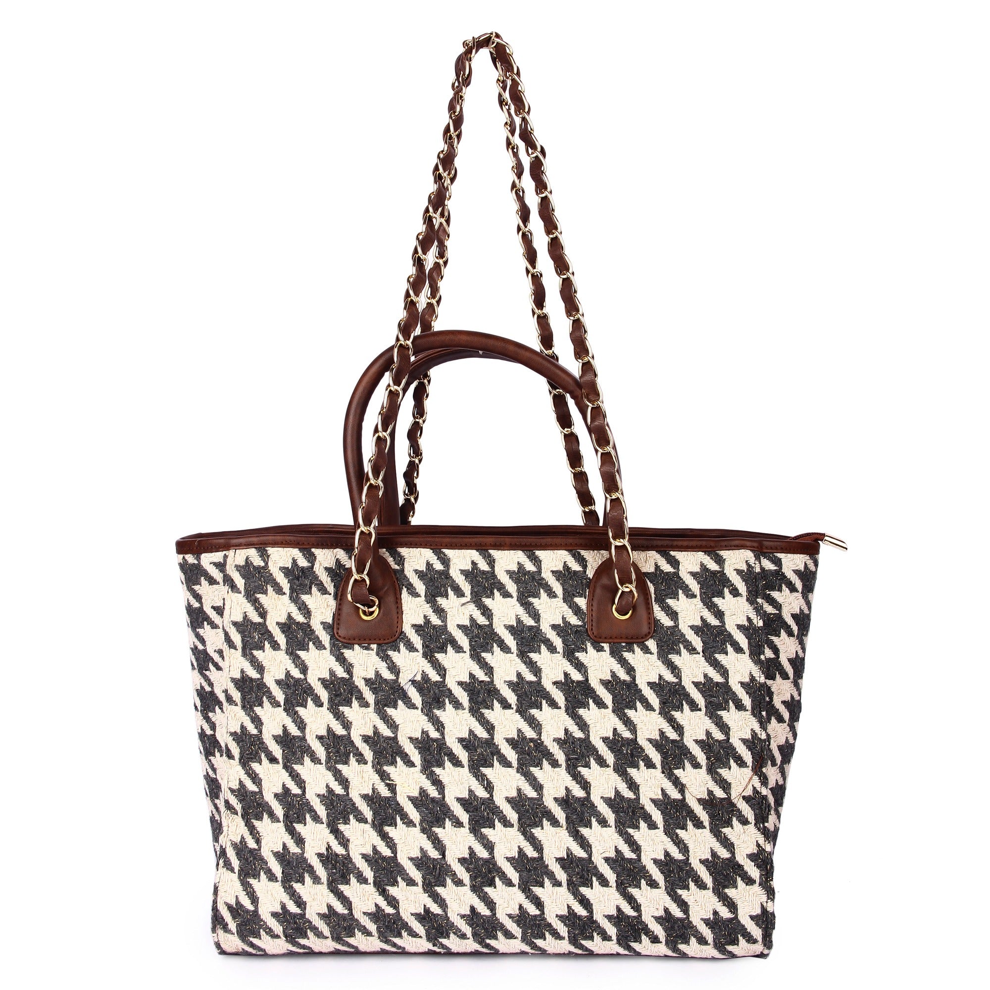 Houndstooth Tote Bag