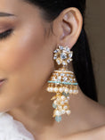 Load image into Gallery viewer, Platec Pearl Drops Jhumka Earrings
