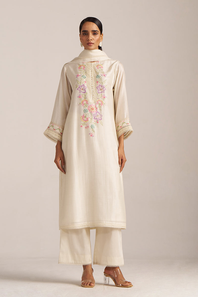 Pristine Embroidered Kurta Set