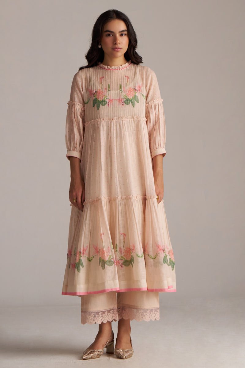 Peach Dust Kota Co-ord Set