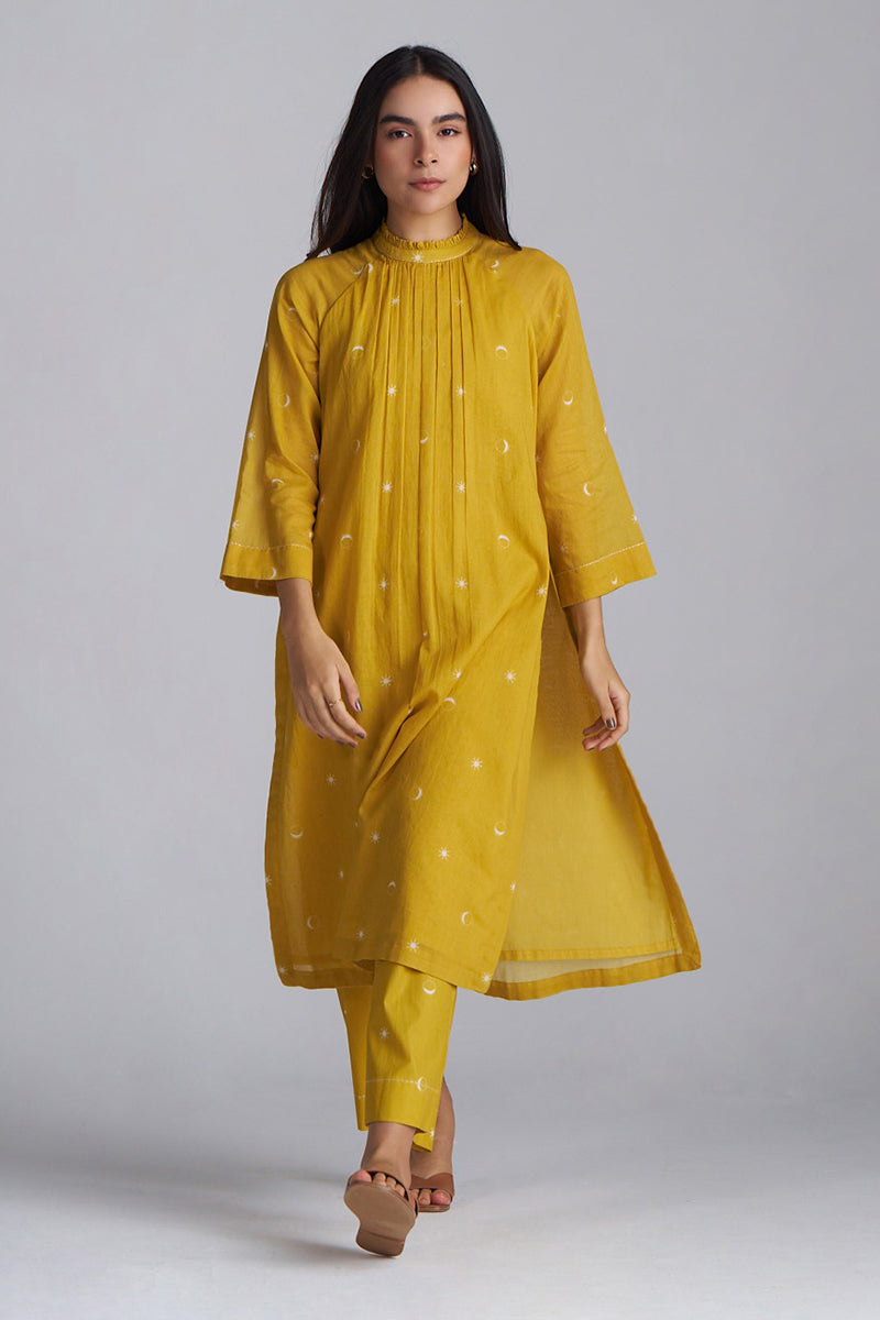 Nugget Gold Yellow Mul-Mul Co-ord Set