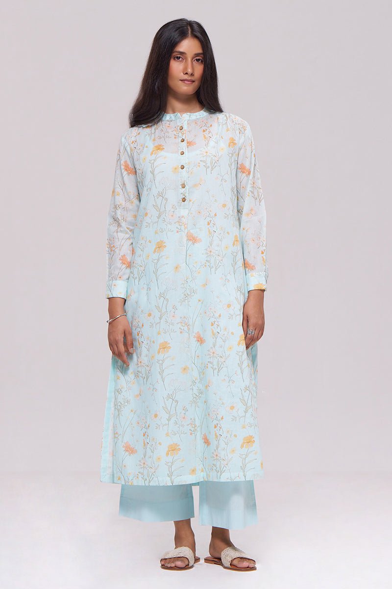 Morning Mist Blue Mul-Mul Co-ord Set